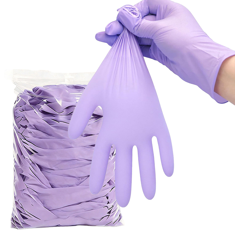 Disposable Gloves Nitrile - 50/100 шт. фиолетовых одноразовых нитриловых перчаток