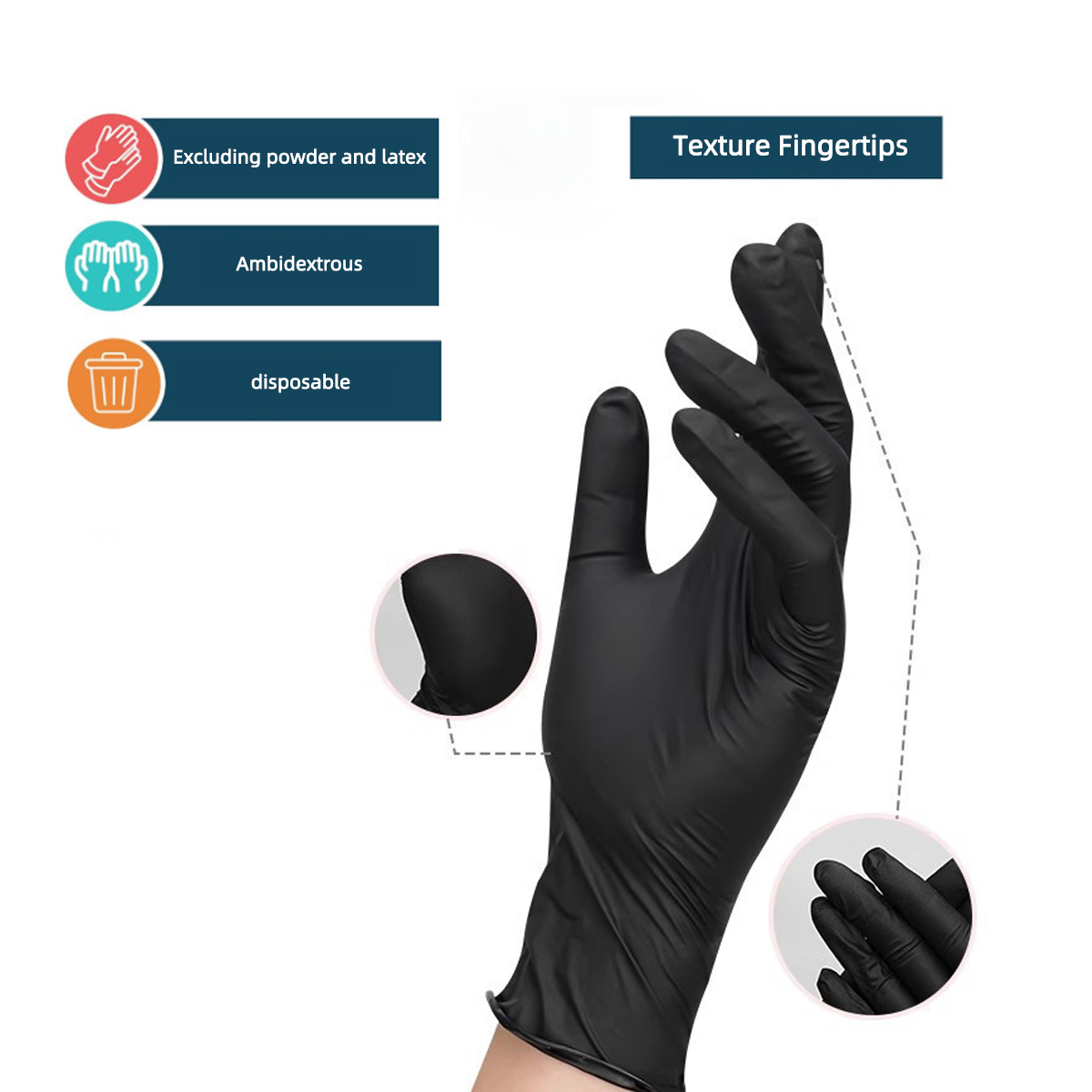 10/20/50/100 шт. одноразовые п – обзор и цена Disposable Gloves Nitrile