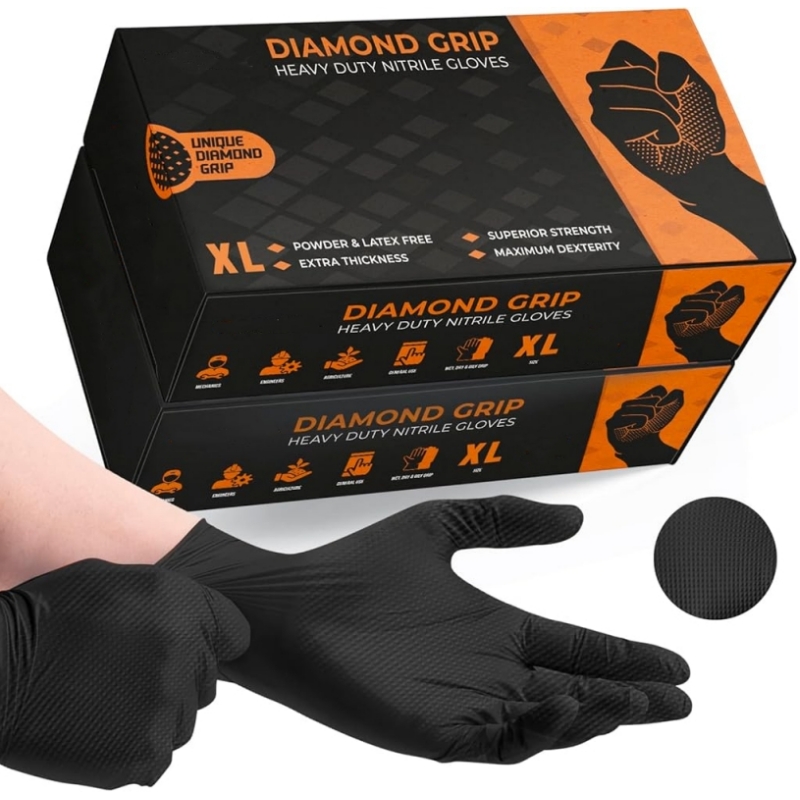 Черные сверхмощные нитриловые  – обзор и цена Disposable Gloves Nitrile