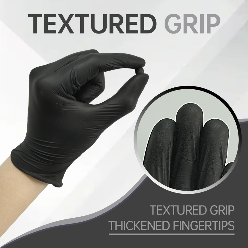 100 шт. черных нитриловых перч – обзор и цена Disposable Gloves Nitrile